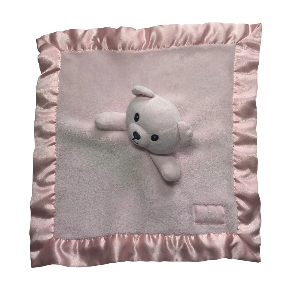 UGG Pink Teddy Bear Lovey 13